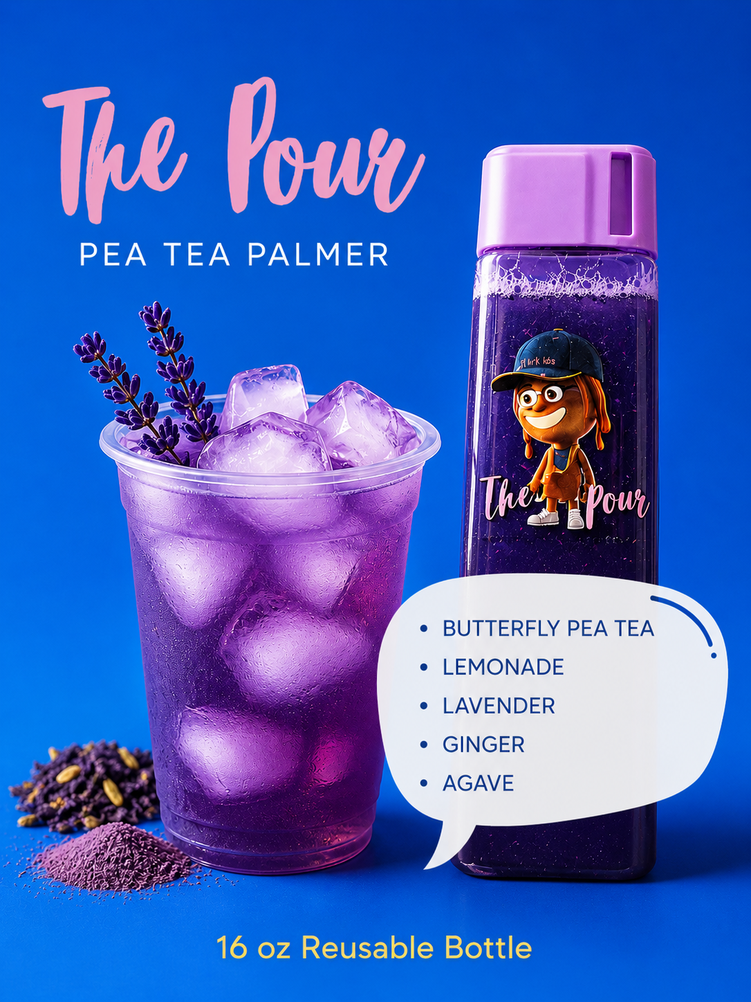 Pea Tea Palmer (Lavender Tea Lemonade)